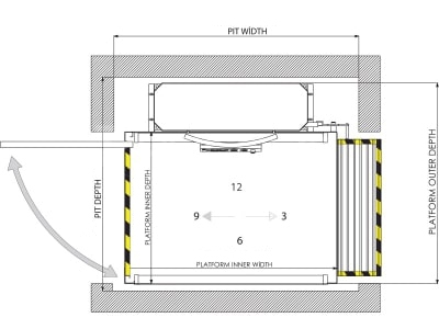 Open Type Disabled Platform Lifts