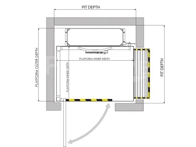Open Type Disabled Platform Lifts