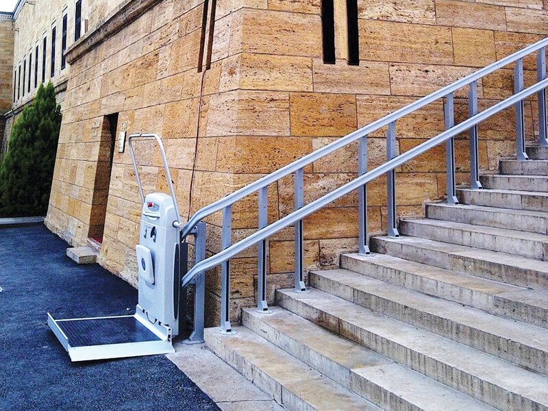 Stair Curved Type Disabled Platform Lifts