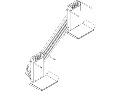Stair Straight Type Disabled Platform Lifts